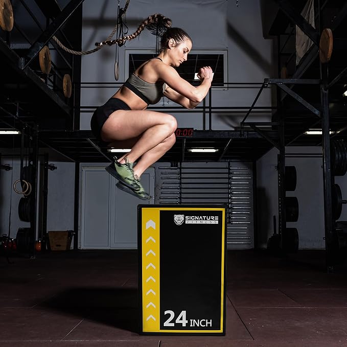 Fitvids Plyo Box 3-in-1 Foam Plyometric Jump Box for Home Gym Training Fitness Workout Exercise