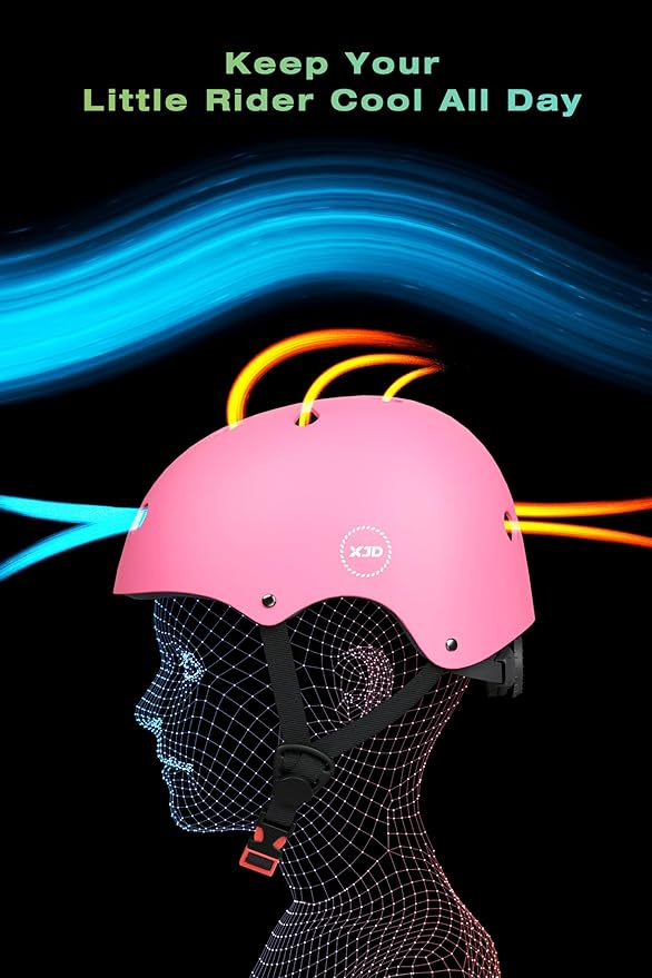 XJD Kids Bike Helmet,Multi-Sport Protective Gear Set for 3-5-8-14 Years Boys Girls with Knee and Elbow Pads Wrist Guards fit Roller Skates,Cycling,Skateboarding,Christmas Birthday Gifts for Kids