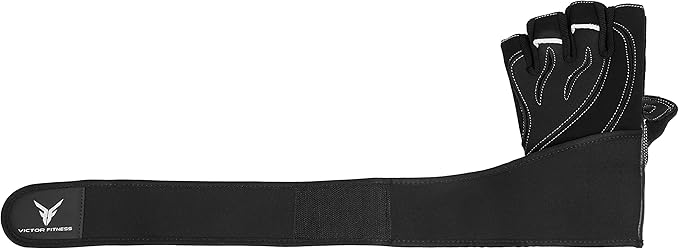 Series-2 Fingerless Leather Men's Weightlifting Gloves with Full Palm Protection and Velcro Wrist Strap Support