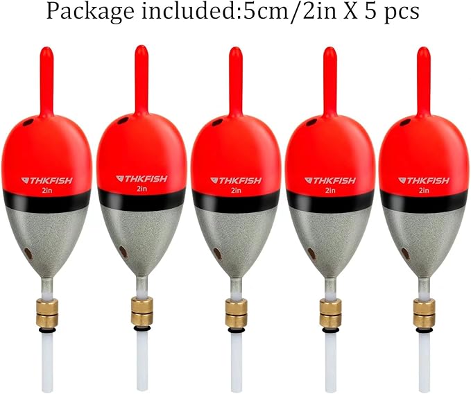 THKFISH Fishing Bobber Slip Bobber Fishing Floats for Crappie Balsa Bobbers for Panfish,Walleye,Salmon Floatage