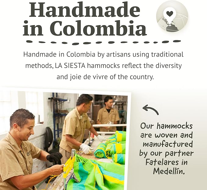 LA SIESTA Flora Classic Cotton Hammock & TreeMount - Indoor Outdoor Large Patio Bed With Tree Straps for Beams Posts, Portable Double 2 Person, Zebra