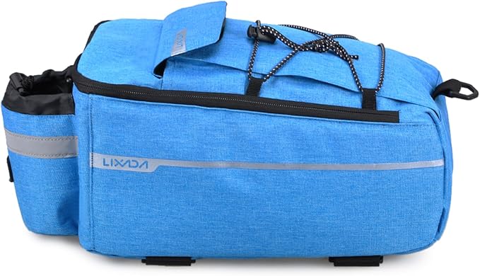 Lixada Bike Panniers Bike Trunk Bag Insulated Bag for Warm/Cool Items, Bicycle Rear Rack Storage Luggage Bicycle Seat Multifunctional Insulated Trunk Cooler Bag Shoulder Bag 11.4 6.3 6.7in