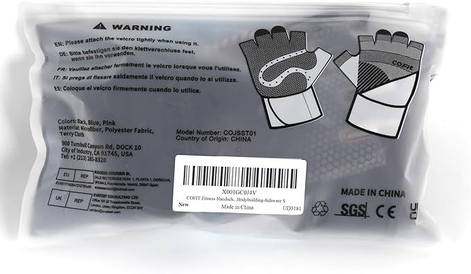 COFIT Breathable Workout Gloves, Antislip Weight Lifting Gym Gloves for Men Women, Superior Grip & Palm Protection for Weightlifting, Fitness, Exercise, Training