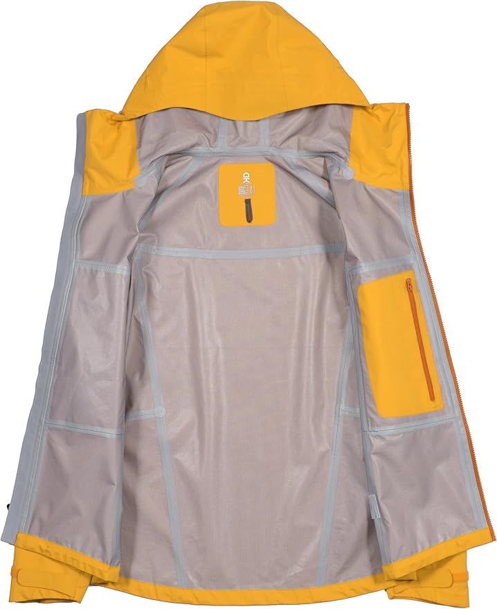 Little Donkey Andy Men's High-performance 3L Hard Shell Waterproof Rain Jacket Breathable Rain Gear for Hiking,Travelling