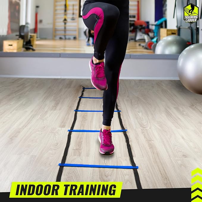 Teenitor Agility Ladder Speed Ladder Training Ladder for Soccer, Speed, Football Fitness Feet Training Carry Bag Agility Training Equipment 13 rungs, 23 feet