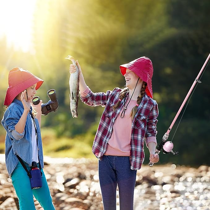 PLUSINNO Kids Fishing Pole with Spincast Reel Telescopic Fishing Rod Combo Full Kits for Boys, Girls, and Adults