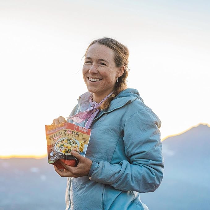 Wild Zora Paleo Freeze Dried Meat Meals, 4 Pack, Gluten Free and Grain Free Camping and Backpacking Food, No Added Sugar, Healthy On-the-Go Travel Meal, Protein Packed (Meat 4-pack)