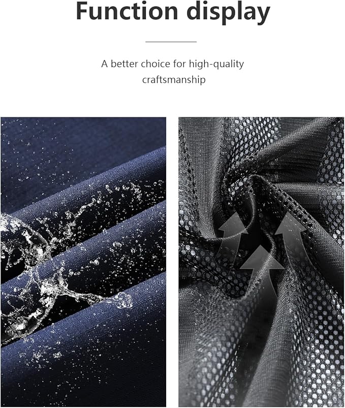 Outdoor Men's Waterproof Raincoat Windbreaker Lightweight Rain Jacket with Detachable Hood