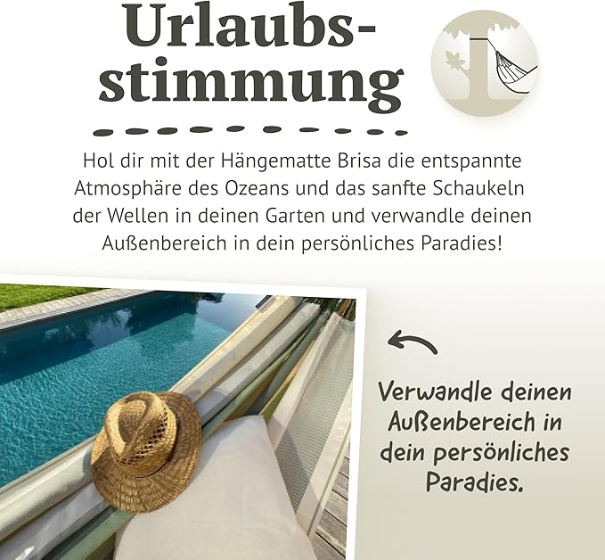 LA SIESTA Brisa Classic Hammock, Handmade, Weather-Resistant, Tear-Resistant Hammock for Indoor & Outdoor Relaxation, Size-King - Cedar