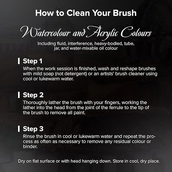 Silver Brush Limited WC-3124ST Black Velvet Voyage Master Travel Set for Watercolor, Gouache, Inks, & Dyes, Set of 4, Sizes 2, 4, 6, and 8 Round Paintbrushes, Short Handle