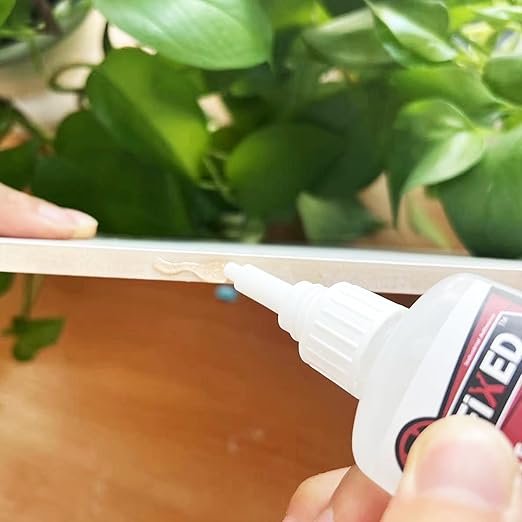 Super Glue Kit, 6 oz CA Glue (Thick, Medium-Thick, Medium, Thin) with Anti-Clog Caps & Microtips, Instant Clear Cyanoacrylate Adhesive for Woodworking, 3D Printing, Plastic, Ceramic, Glass