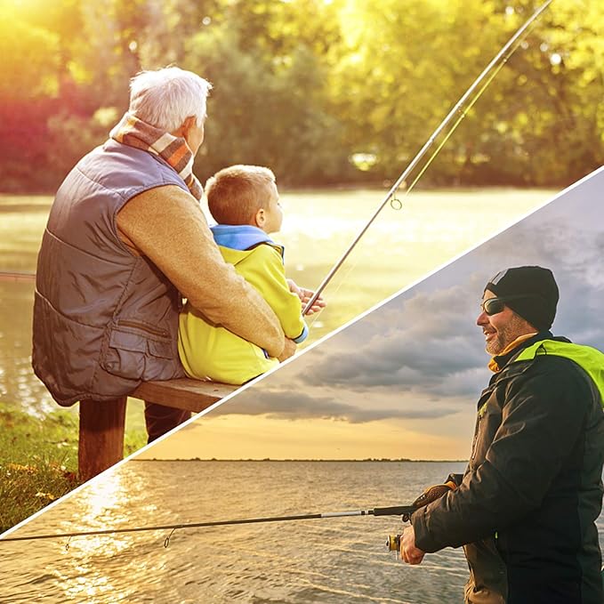 PLUSINNO Fishing Rod and Reel Combos - Carbon Fiber Telescopic Fishing Pole - Spinning Reel 12 +1 Shielded Bearings Stainless Steel BB