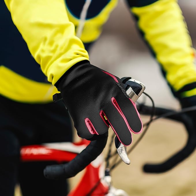 Sukeen Winter Gloves Men Women, Touchscreen Anti-Slip Warm Mens Gloves for Running Driving Cycling Hiking Biking Outdoor