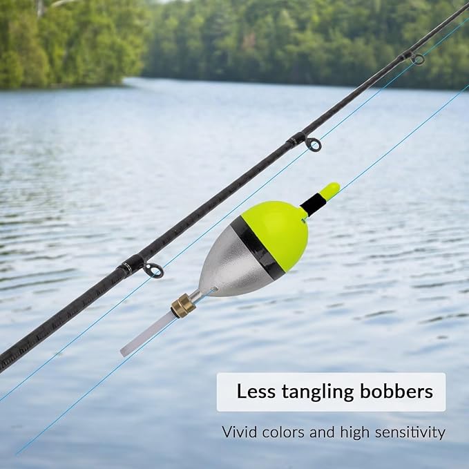 THKFISH Fishing Bobber Slip Bobber Fishing Floats for Crappie Balsa Bobbers for Panfish,Walleye,Salmon Floatage