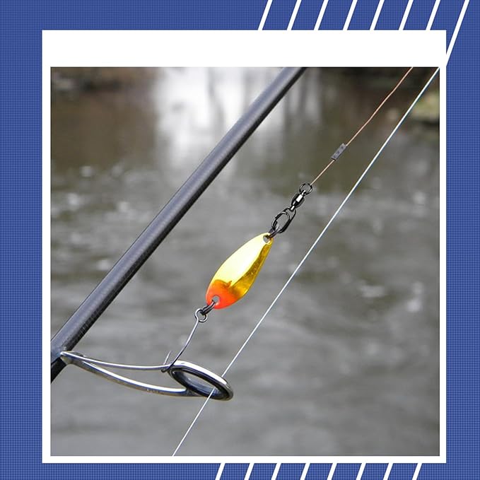 QISHUO High Strength Fishing Swivel Steel Ball Bearing Fishing Swivels Stainless Connector Rolling Snap Swivels Fishing Black Nickel 30lbs-160lbs