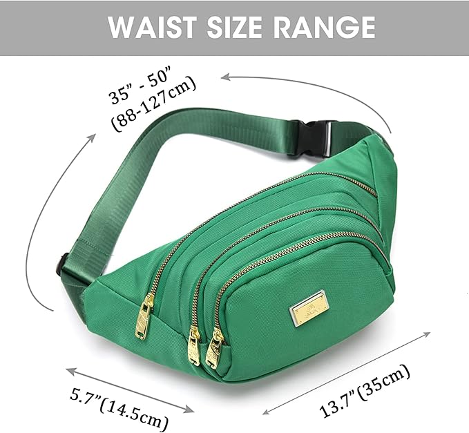 DAITET Crossbody Fanny Pack for Men&Women,Large Waist Bag & Hip Bum Bag with Adjustable Strap for Outdoors Workout Traveling Casual Running Hiking Cycling