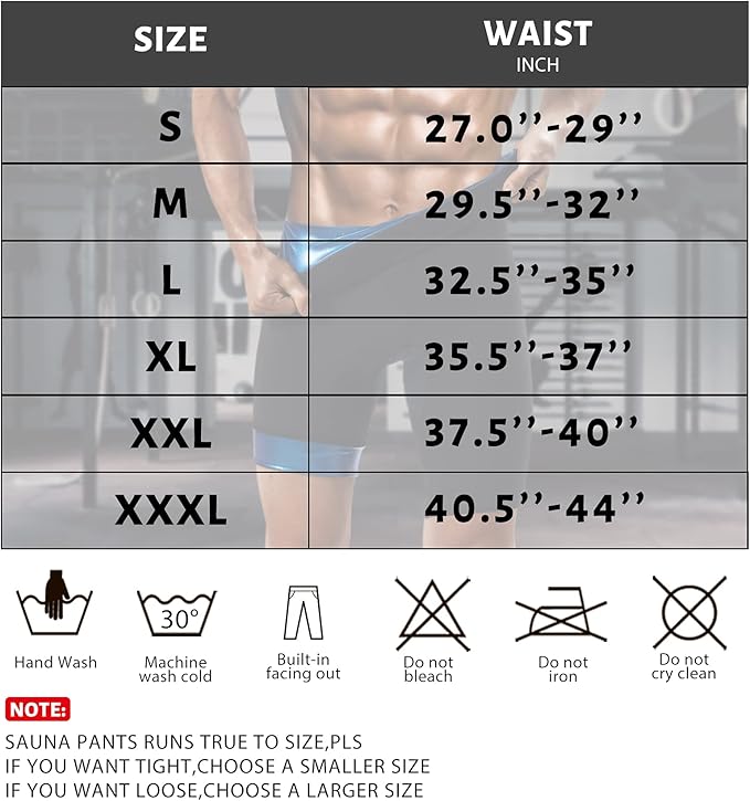 Men Sauna Pants Sweat Leggings Thermo Capris Slimming Tights Heat Trapping Suit,Humanized Mesh Crotch,High Waist
