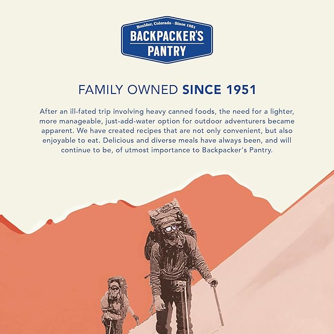 Backpacker's Pantry Kathmandu Curry, 2 Servings Per Pouch, Freeze Dried Food, 16 Grams of Protein, Vegan, Gluten Free (Pack of 2)