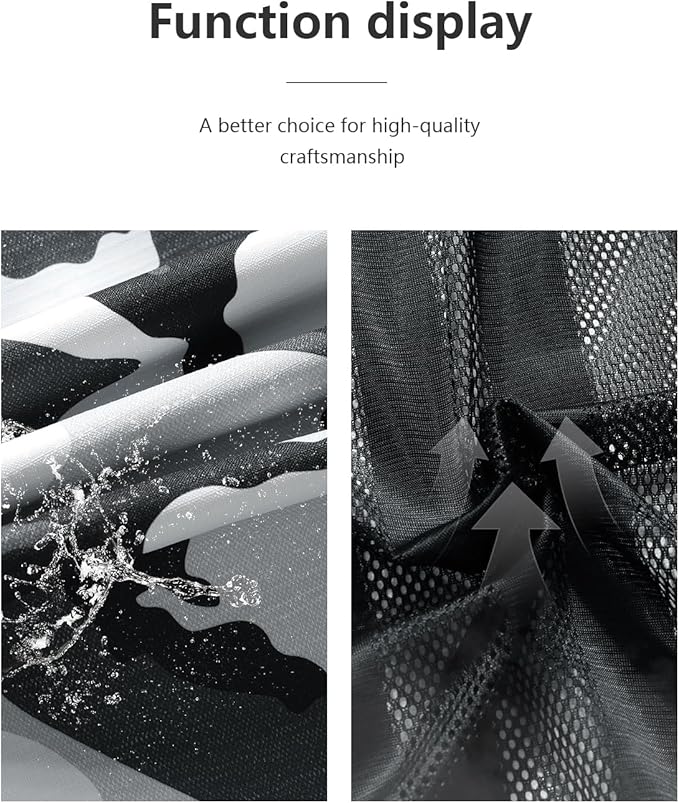 Outdoor Men's Waterproof Raincoat Windbreaker Lightweight Rain Jacket with Detachable Hood