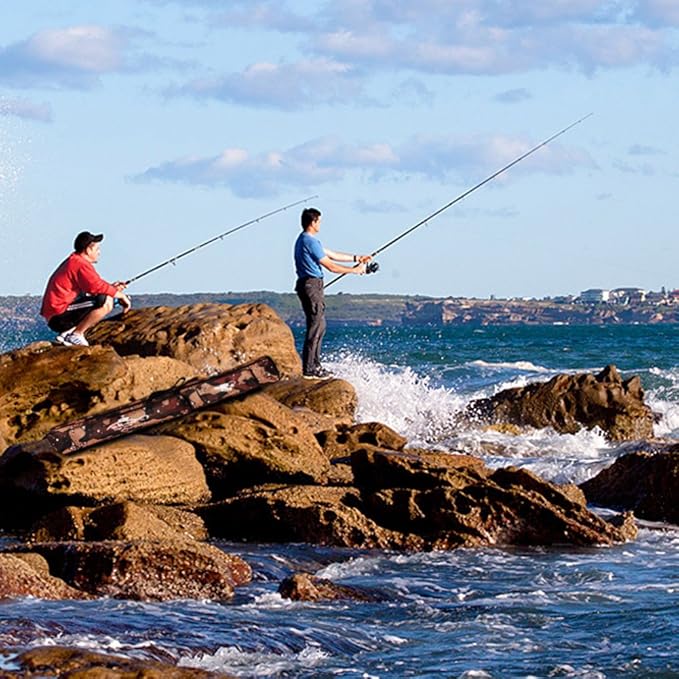 Sougayilang Folding Fishing Rod Case Organizer Pole Storage Bag Rod Reel Tackle Carrier Fishing Rod Bag Fishing Case