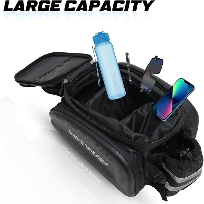 HITWAY Rack Bag GB2 Bike Rack Bag, Expandable Rear Trunk Bicycle Bike Bag for Luggage Carrier Bags Waterproof for Ebike
