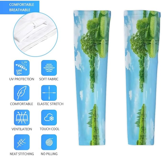 Custom Arm Sleeve Personalized Cooling Compression Arm Shield Add Image Text Elastic Oversleeve Sleeves Covers