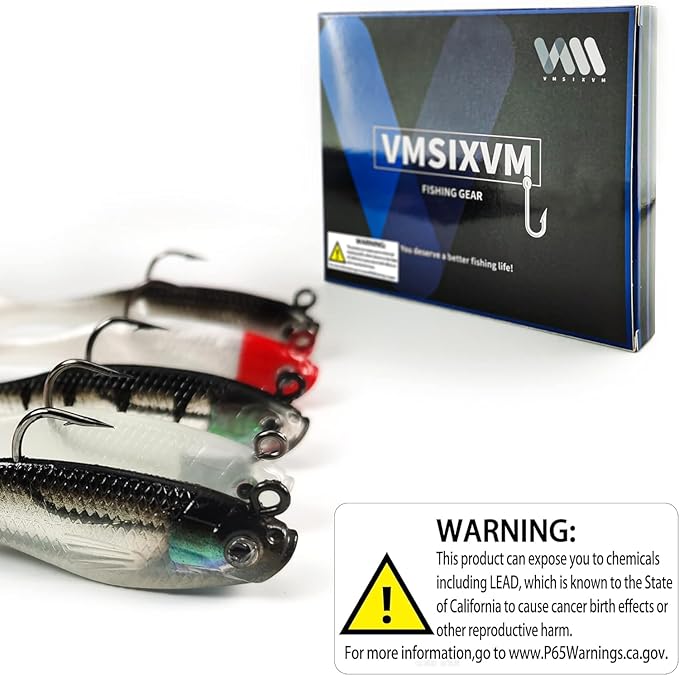 Soft Fishing Lures Shad Minnow Swimbaits, Pre-Rigged Jig Heads Paddle Tail Swim Baits for Bass, Trout, Walleye, Crappie, Sinking Jigs Bait for Saltwater Freshwater, Fishing Gifts for Men