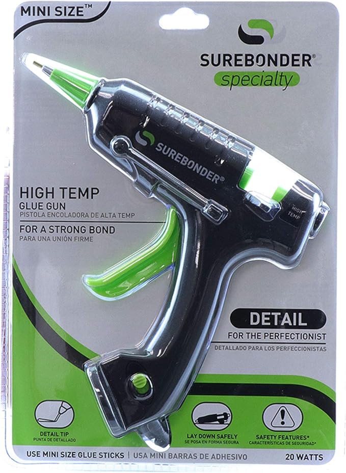 Surebonder H-195F Mini Specialty Series 20 Watt High Temperature Detail Hot Glue Gun