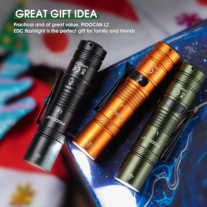 Rechargeable Flashlights 1200 Lumens EDC Flashlight, AA Pocket Flashlight High Lumens with Clip, Super Bright Small Flashlights, 4 Modes Flash Light for Camping, Home, and Emergencies (Green)