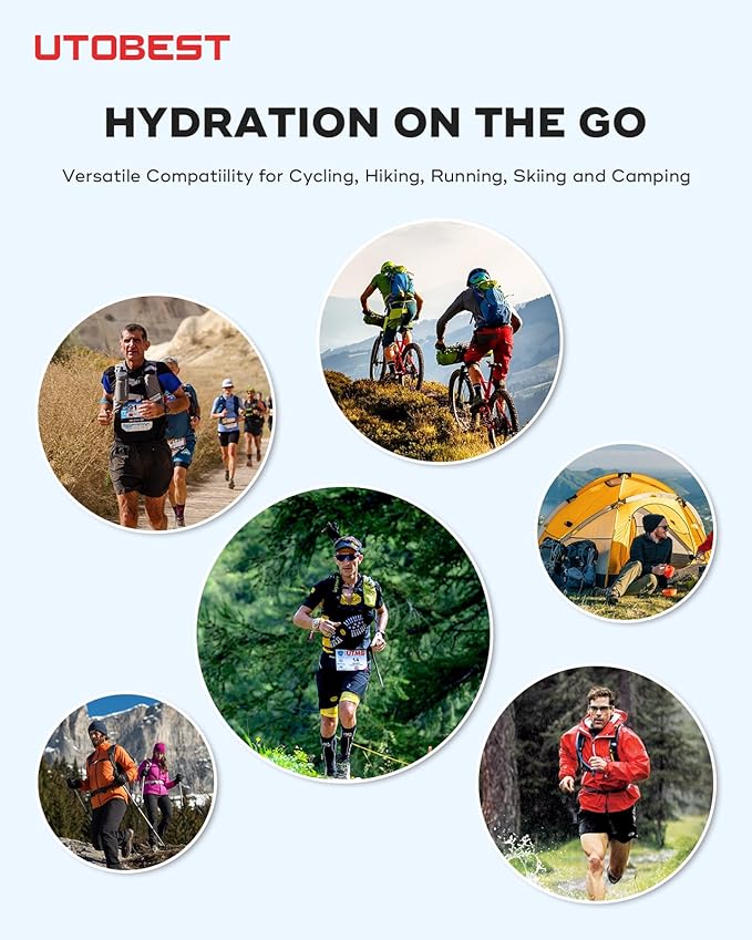 Water Bladder,Hydration Bladder 1L, 1.5L, 2L, 3L Water Bladder for Hiking Backpack, BPA Free, Leak Proof Water Reservoir for Running Cycling