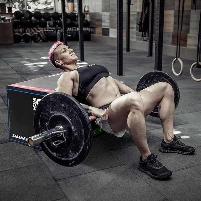 RitFit 3 in 1 Extra Firm Soft Plyo Box Foam Plyometric Box-30”x24”x20”-20"x18"x16" Heavy Duty High Density Foam Jumping Box 3 Sizes with PVC Cover,Platform for Home Gym Fitness, 440lb Weight Capacity