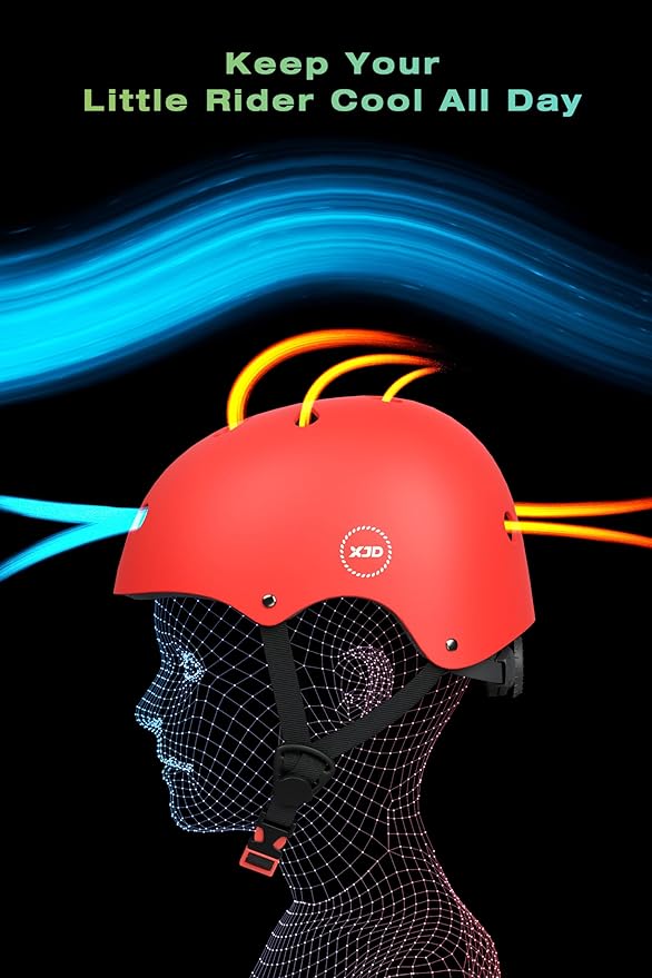 XJD Kids Bike Helmet,Multi-Sport Protective Gear Set for 3-5-8-14 Years Boys Girls with Knee and Elbow Pads Wrist Guards fit Roller Skates,Cycling,Skateboarding,Christmas Birthday Gifts for Kids