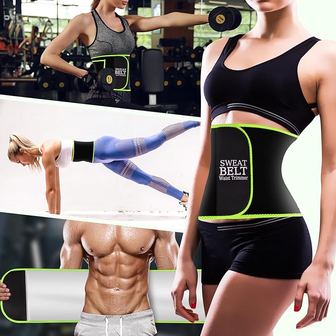 MORECOO Waist Trainer for Women/Men, Waist Sweat Band, Stomach Wrap, Belly Band Sweat Belt, Body Shaper Belt