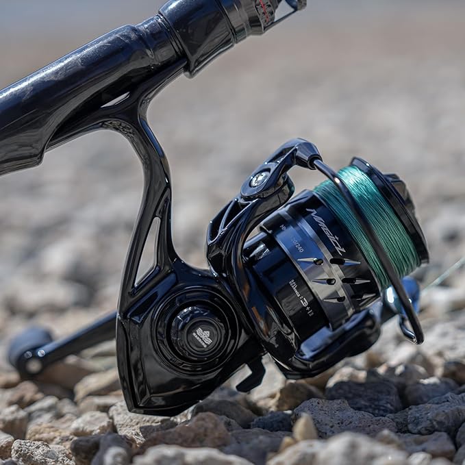 Handing LITE II Spinning Reels Freshwater Spinning Fishing Reels 14.33 Lbs Max Drag Ultra Smooth 5.2:1 Gear Ratio Aluminum Spool 3+1 BB Handle Interchangeable