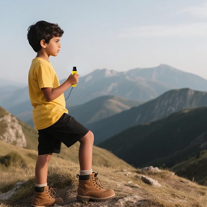 Emergency Survival Safety Whistle,Whistle for Kids with Lanyard,Compass,Thermometer,Ideal for Kayaking, Boating, Hiking, Camping, Climbing