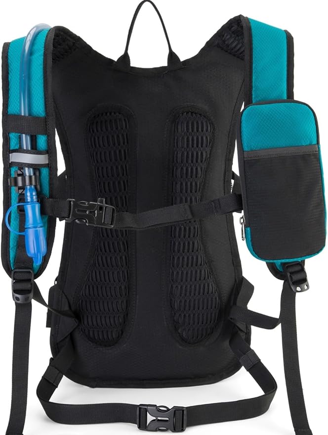 Hydration Backpack Pack with 2L Water Bladder 18L Hiking Backpack Women Men Lightweight Hydropack Insulated Daypack for Biking, Running, Festival