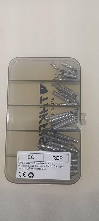 THKFISH Fishing Weights Sinkers Set, 60PCS Fishing Sinker Drop Shot Weights Kit,Drop Shot Rig Wacky Hooks for Saltwater Freshwater Bass Fishing