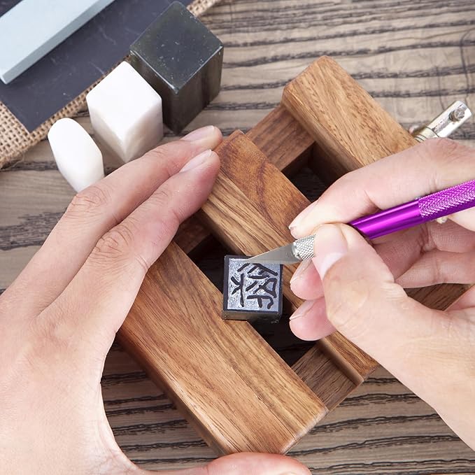 15 Pack Exacto Knife Set, Hobby Knife, Back to School Supplies Craft Knifes Kit for Art, Carving, DIY, Scrapbooking, Art, Cutting, Stencil(Purple)