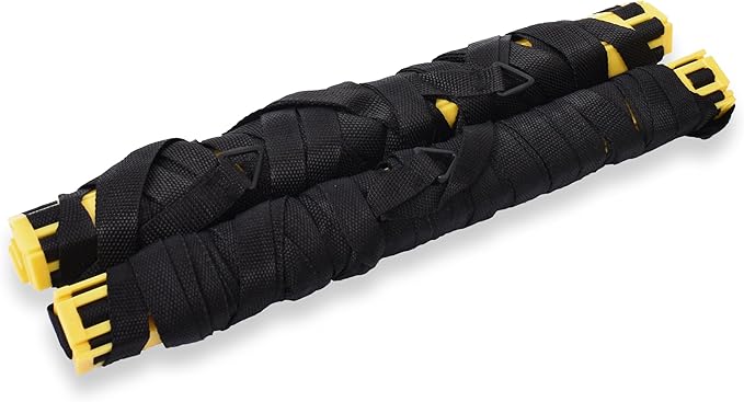 Agility Ladder, 2 Pack - Exercise and Training Ladder Set with Ground Stakes for Football, Soccer, Tennis, and More - Improves Speed & Fitness - Complete with Carrying Bag