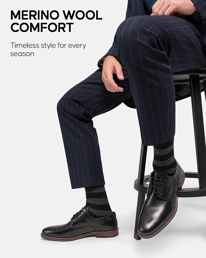 DANISH ENDURANCE Hiking Socks, Lightweight, Merino Wool Socks for Men & Women, Moisture Wicking & Thermal, 1 or 5 Pack