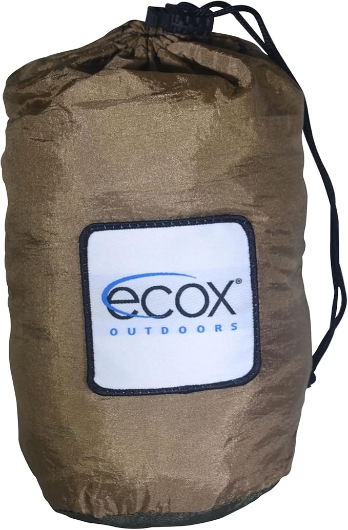 Outdoors Parachute Hammock Single with 2 Tree Straps, Portable Lightweight Nylon Comfortable for Backpacking, Camping, Travel, Beach, Backyard, Patio, Hiking