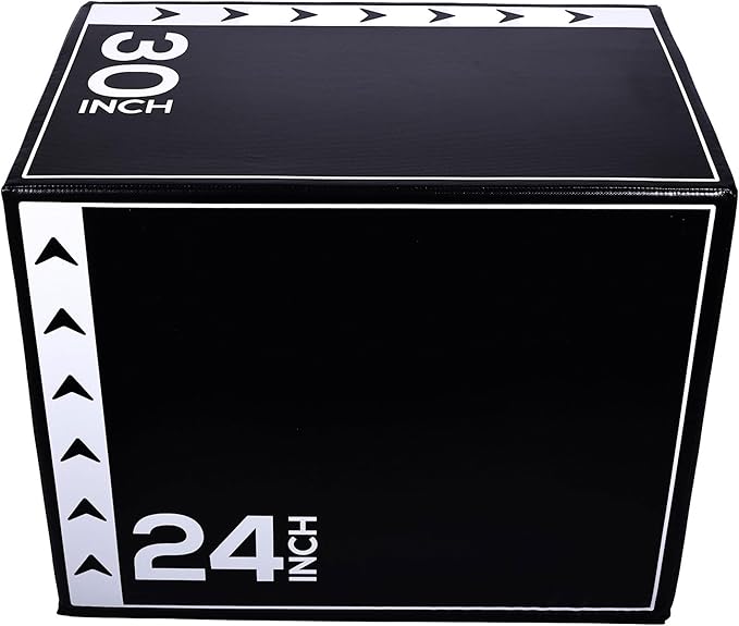 BalanceFrom 3-in-1 Foam Plyometric Jump Box for Home Gym with Multiple Height Options – Versatile Plyo with Non-Slip Surface for Strength, HIIT, Step-Ups, and Agility Training