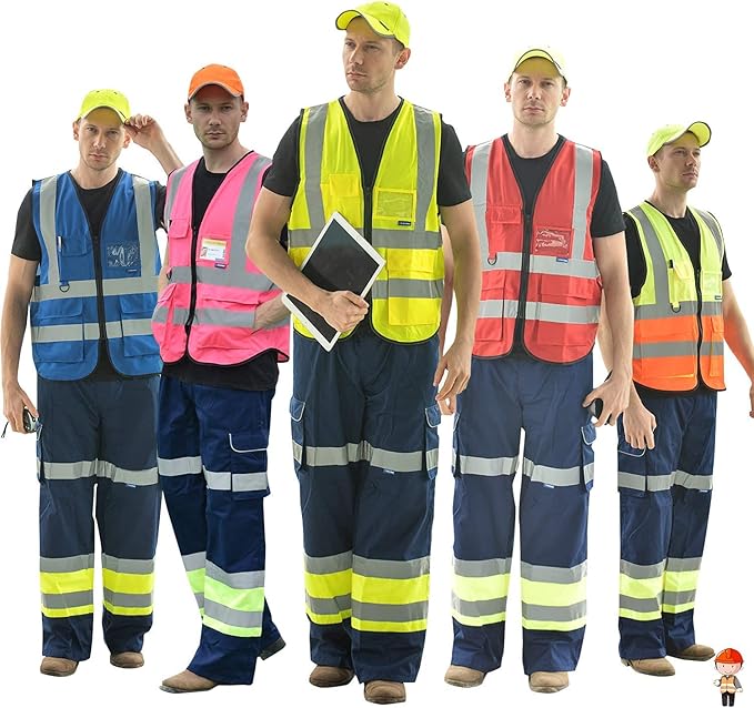 A-SAFETY High Visibility Reflective Safety Vest Customize Logo (XS-8XL)