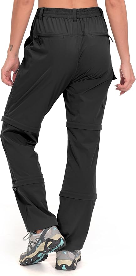 Little Donkey Andy Women's Stretch Convertible Pants, Zip Off Quick Dry Hiking Pants