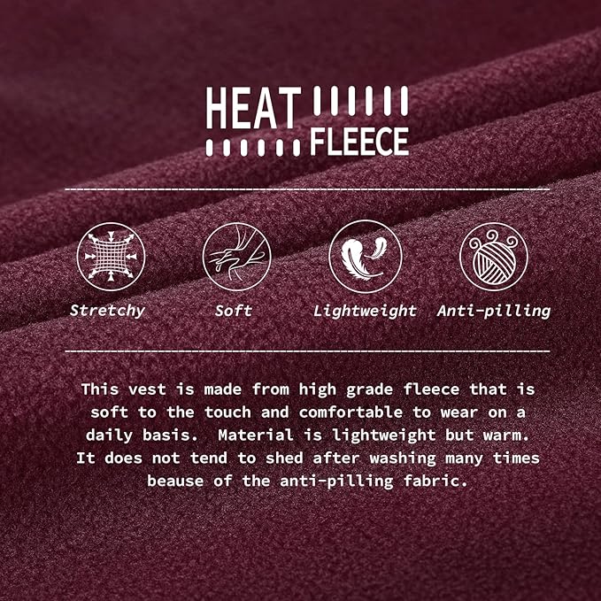 33,000ft Women's Zip Up Fleece Jacket, Long Sleeve Warm Soft Polar Lightweight Coat with Pockets for Winter