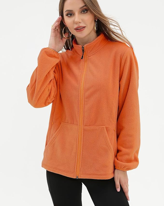 Argstar Women's Fleece Jacket with 6 Pockets (XS-2XL)