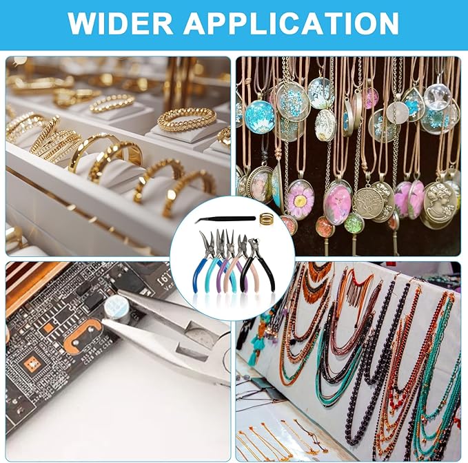 5 Piece Jewelry Pliers Set, Jewelry Making Tools for Jewelry