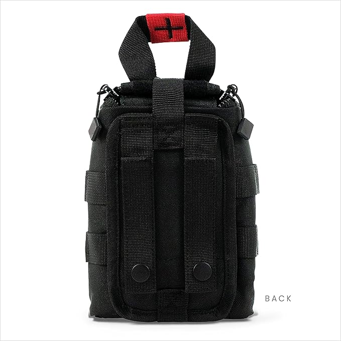 My Medic - TFAK - Ifak Trauma Kit with Tourniquet - HSA/FSA Approved - Over 35 Essential Life Saving First Aid Items for Car or Travel - Black