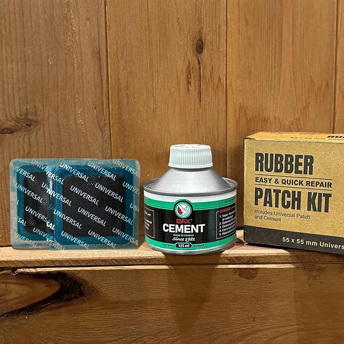 PAX 30Pcs 55x55mm Heavy Duty Square Universal Tube and Tire Patch Kit with 1Pc 250ml Green Cement Glue for Bike, Motorcycle, Car, Truck, Radial and Bias Tire Repair, Automobile, Inflatable Rubber