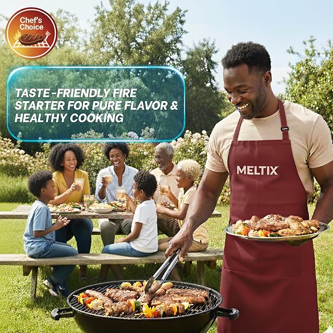 MELTIX 160pk All-Natural Fire Starters for Campfires, BBQ, Grills, Fire Pits & Wood Stoves β Odorless, Waterproof, Long-Lasting Kindling Cubes